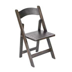 Sedia da pranzo pieghevole in legno massello, rovere/stile americano antico/bianco, 1 posto