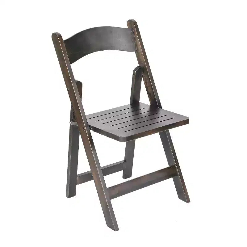Sedia da pranzo pieghevole in legno massello, rovere/stile americano antico/bianco, 1 posto