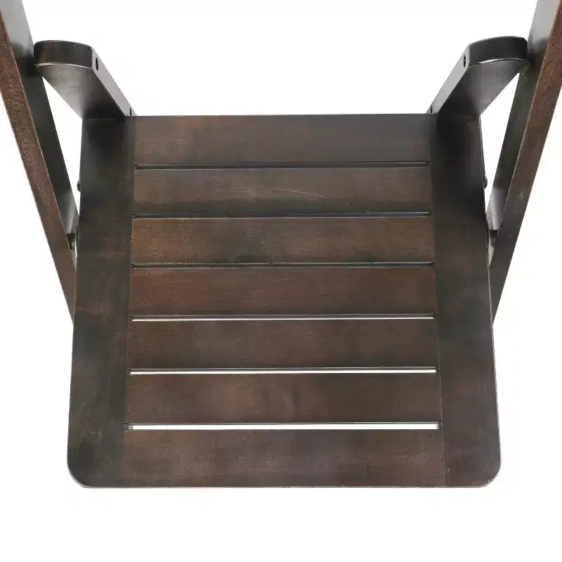 Sedia da pranzo pieghevole in legno massello, rovere/stile americano antico/bianco, 1 posto